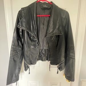 Black Vegan Leather Jacket